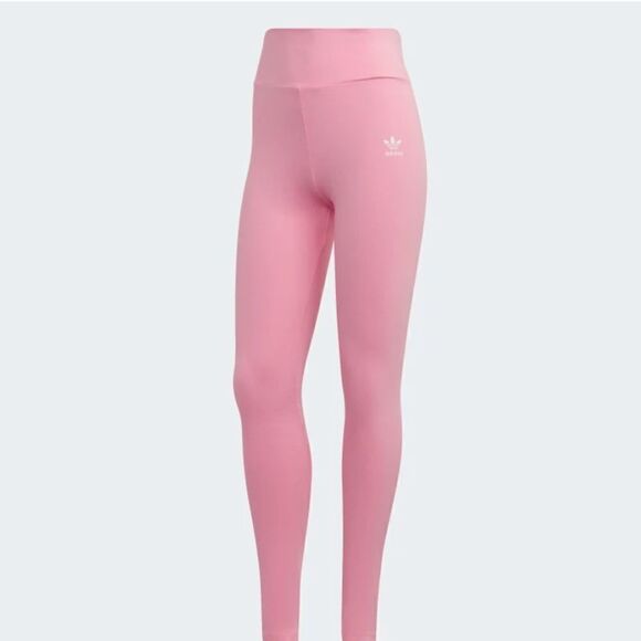 Adidas ~ ADICOLOR ESSENTIALS TIGHTS ~Bliss Pink ~High rise ~style HM1820 ~Small - Picture 1 of 12